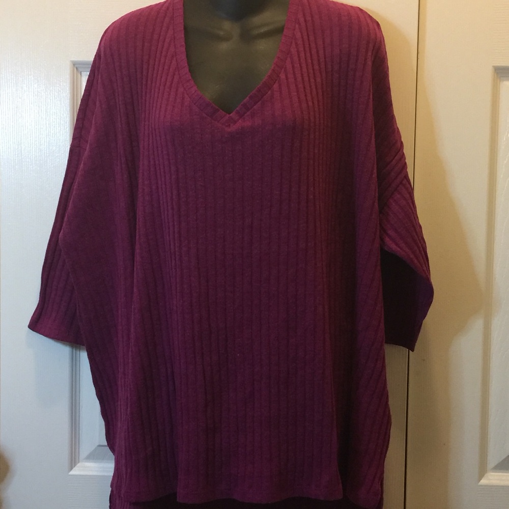 Faded Glory Sweater Knit Top  Size 4X(26W-28W)